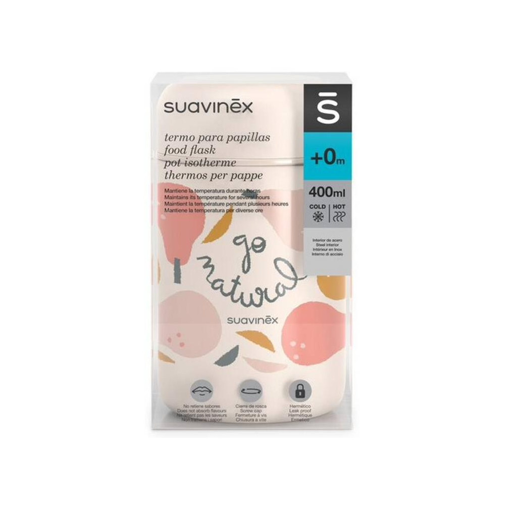 Suavinex Termo Para Papillas Color Rosa 400 Ml, 1 Ud