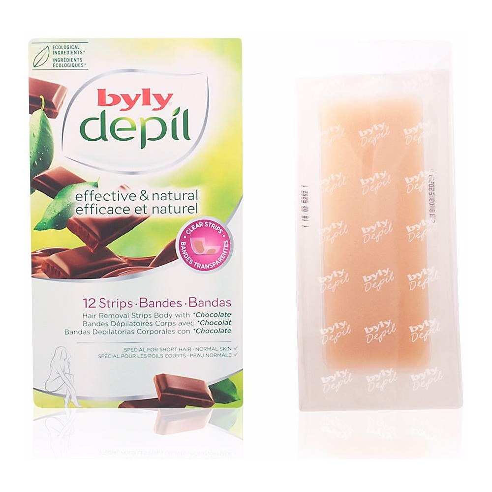 Byly Depil Bandas Corporales Chocolate 12Uds
