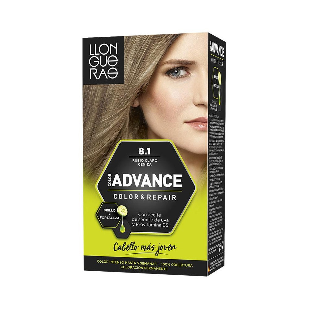 Llongueras Color Advance Tinte De Cabello N8.1 Rubio Claro Ceniza1Ud
