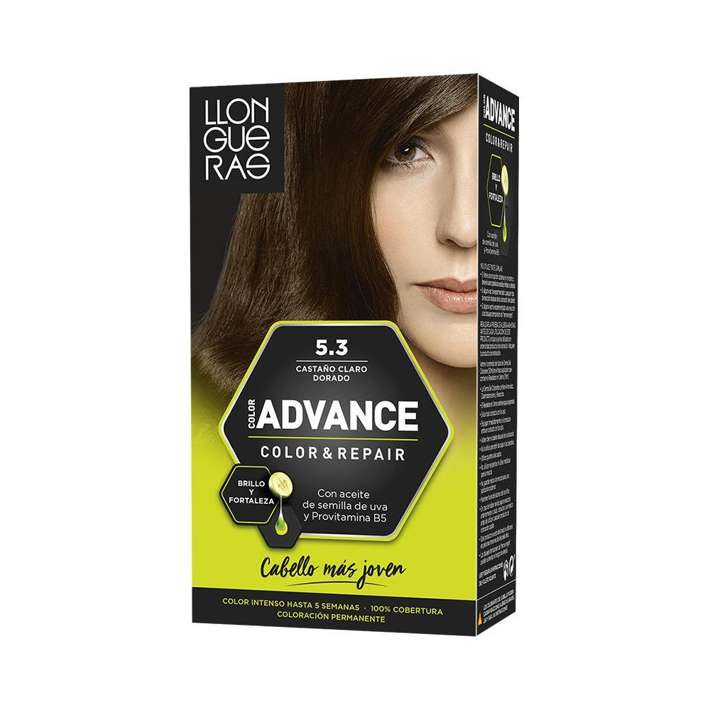 Llongueras Color Advance Tinte De Cabello N5.3 Castaño Claro Dorado1Ud