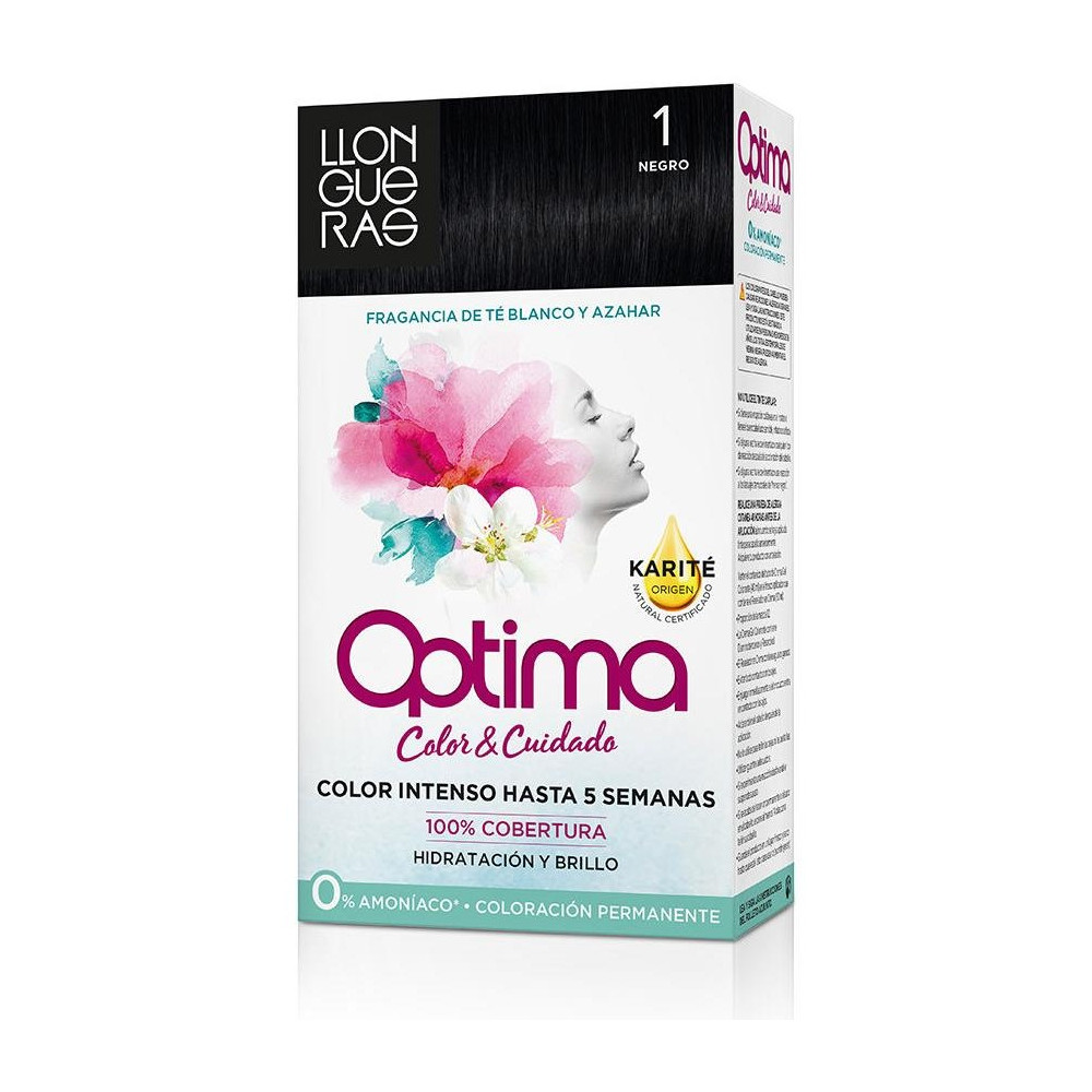 Llongueras Optima Tinte De Cabello N1 Negro 1Ud