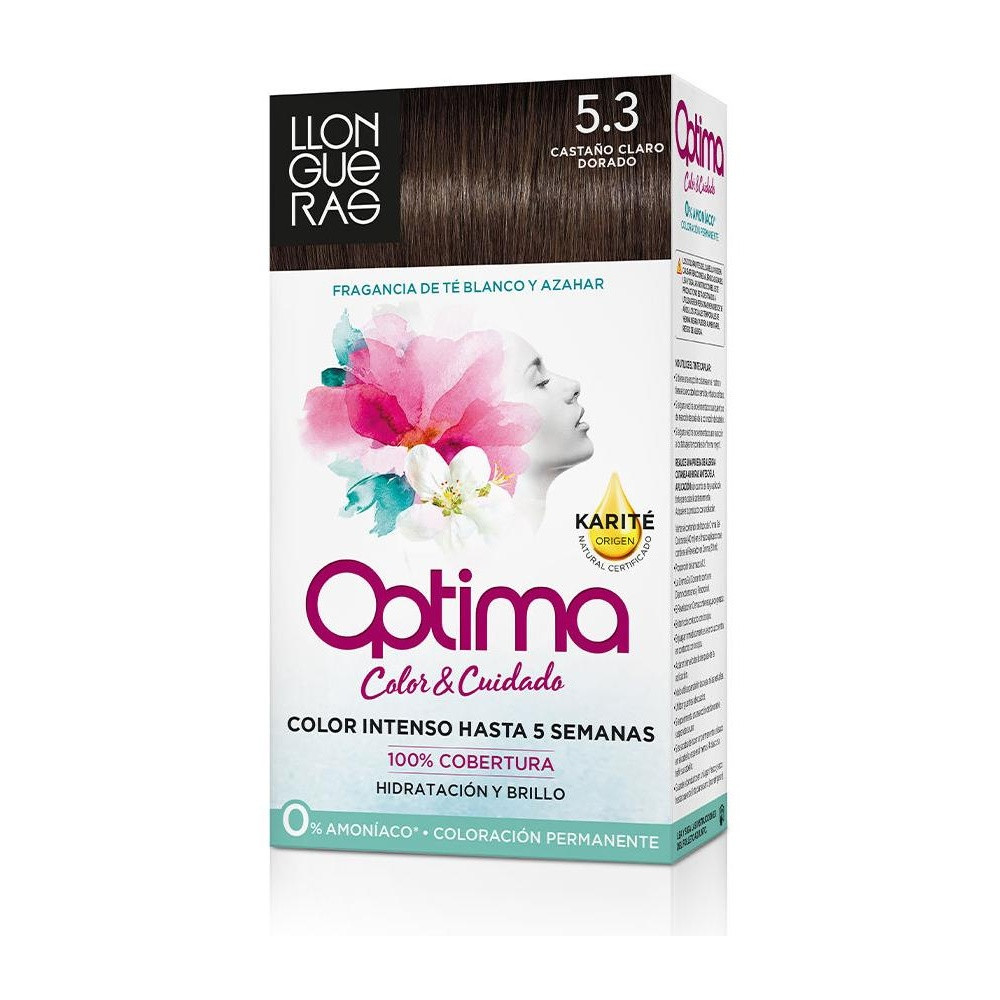 Llongueras Optima Hair Colour 5.3 Golden Brown 4Uds