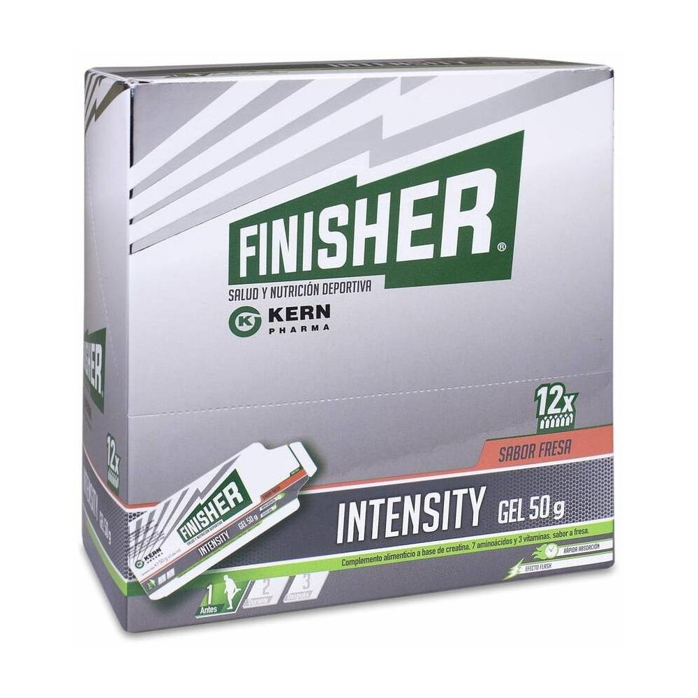 Finisher® Intensity Gel Energético Sabor Fresa 12 Sobres De 50G