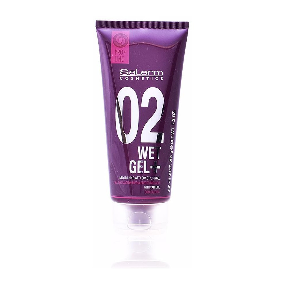 Salerm Wet Gel+ Medium Hold Wet Look Styling Gel 200Ml