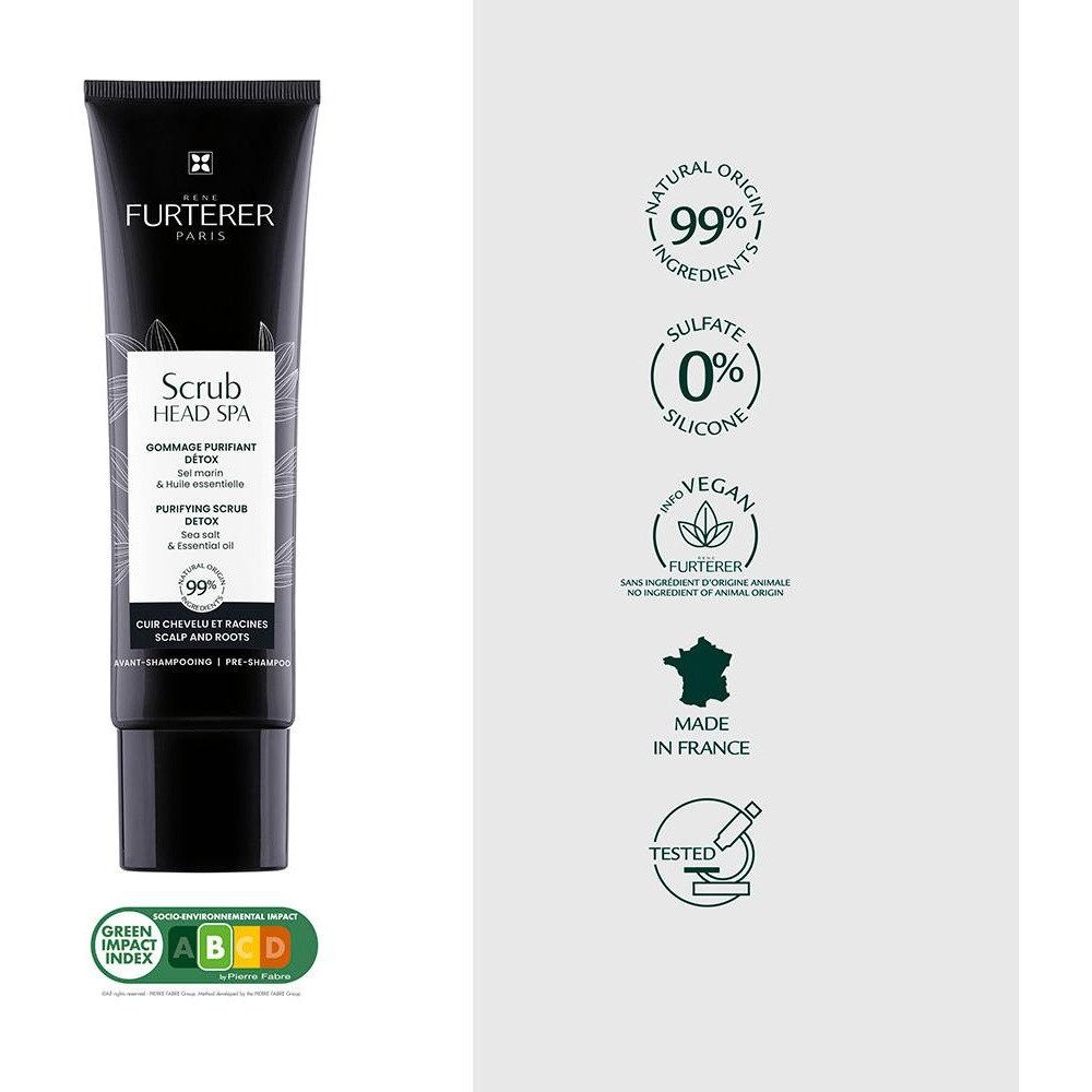 René Furterer Head Spa Scrub Head Exfoliante Purificante Detox 150Ml