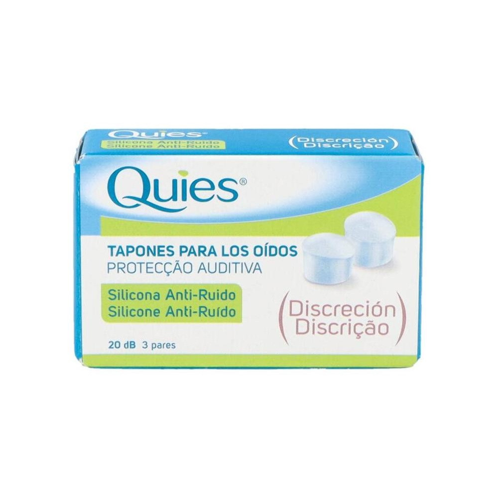 Quies Tapones Silicona Anti-Ruido, 6 Unidades