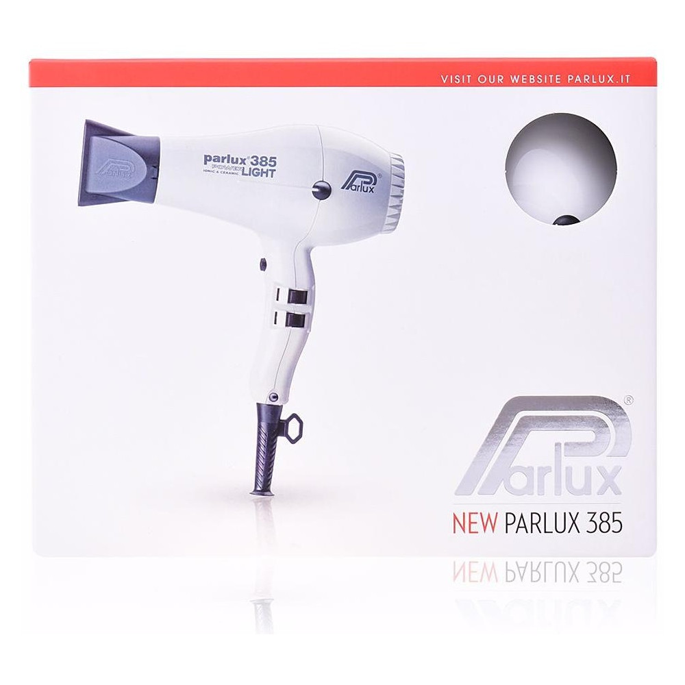 Parlux Hair Dryer 385 Power Light Ionic Y Ceramic White 1Ud