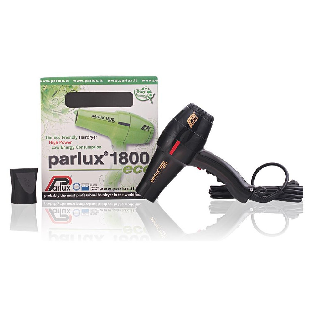 Parlux 1800 Eco Edition Secador Negro 1 U