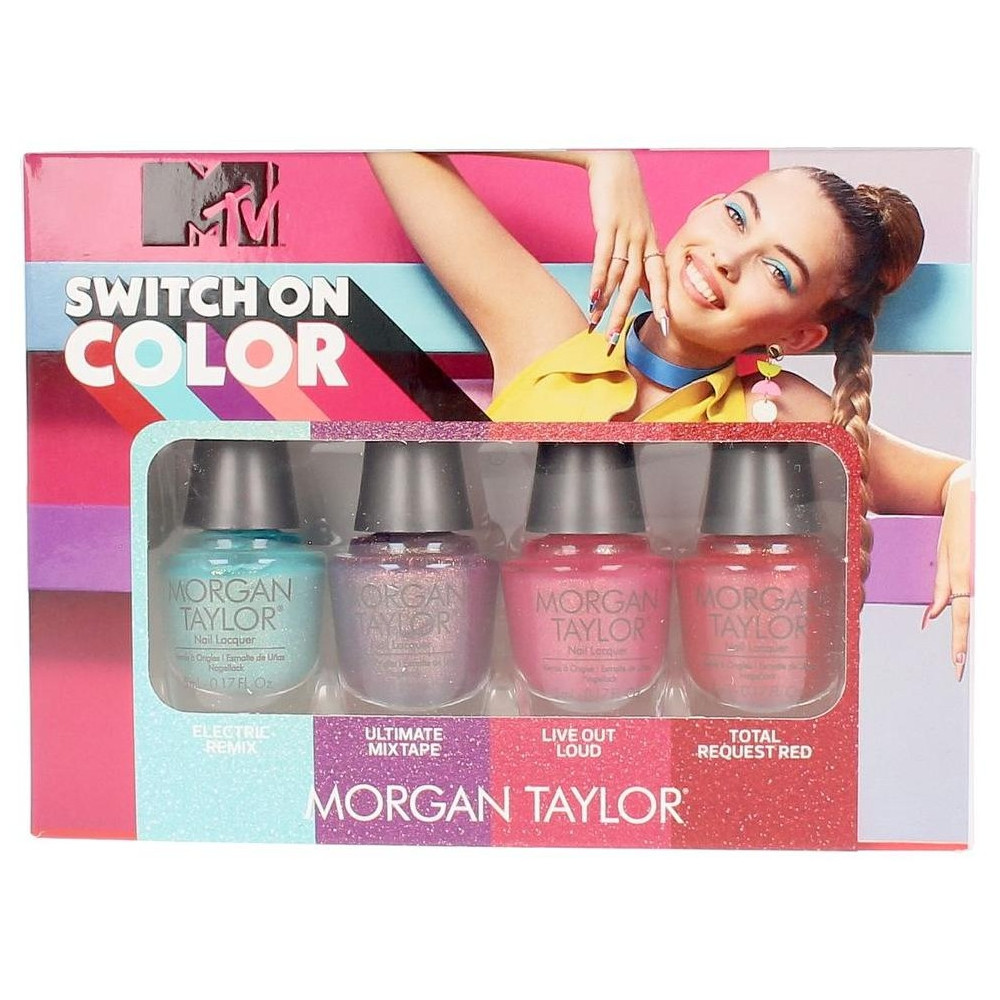 Morgan Taylor Set Switch On Color Esmalte Uñas 4X5Ml