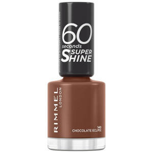 Rimmel 60 Seconds Super Shine Nail Polish 140 Chocolate Eclipse 8Ml