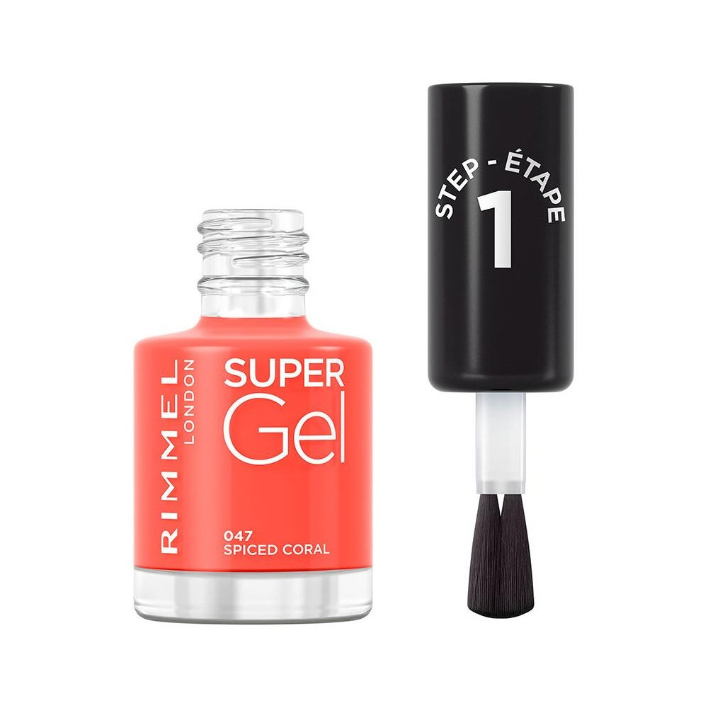 Rimmel Super Gel Nail Polish 047 Spiced Coral 12Ml