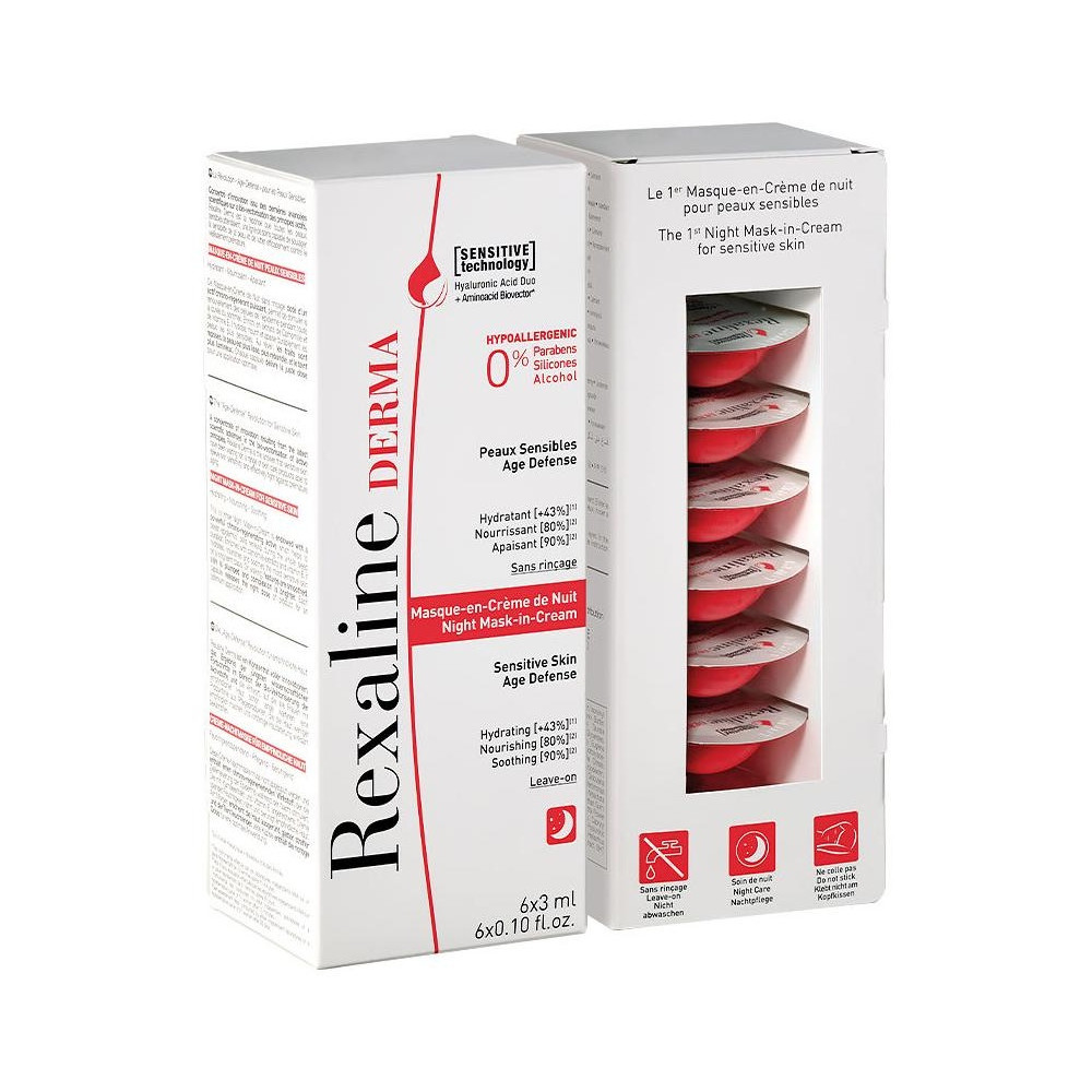 Rexaline Derma Night Mask-In-Cream 6X3Ml