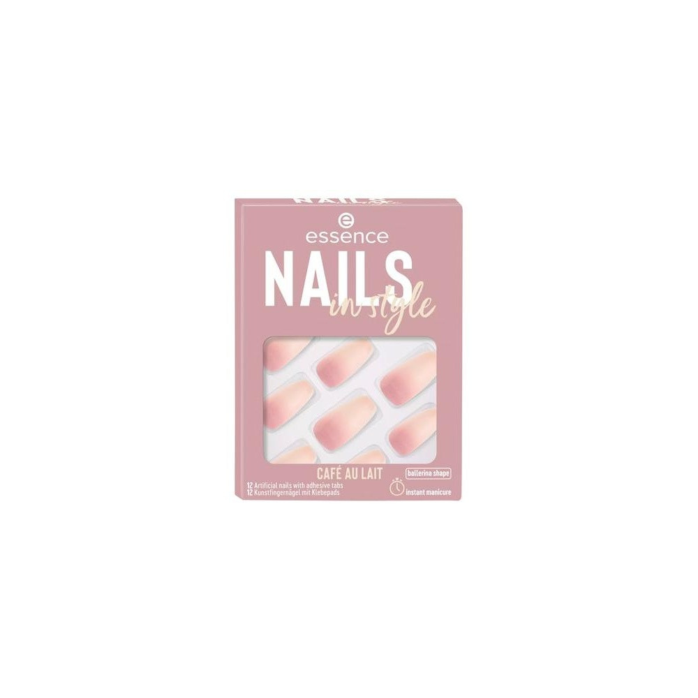 Essence Nails In Style Artificial Nails 16 Café Au Lait 12Uds