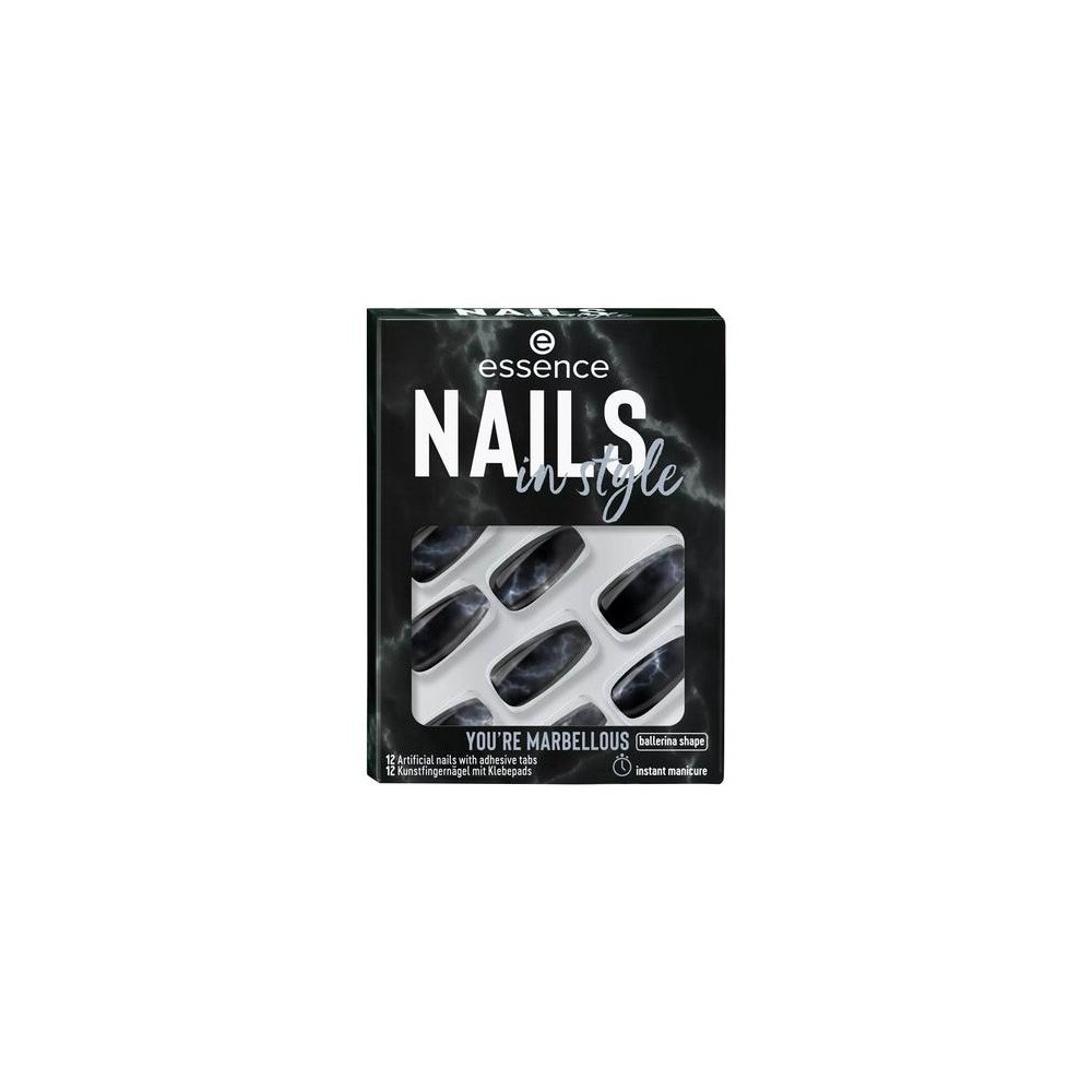 Essence Nails In Style Artificial Nails 17 You'Re Marbellous 12Uds