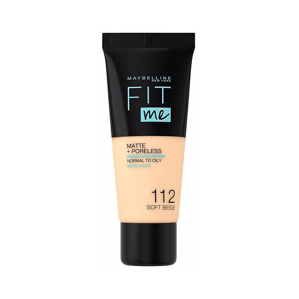 Maybelline Fit Me! Foundation Matte+Poreless 112-Soft Beige 30Ml