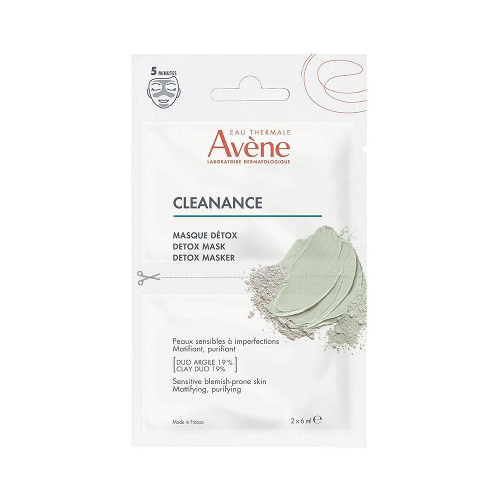 Avène Cleanance Mascarilla Detox 2X6Ml