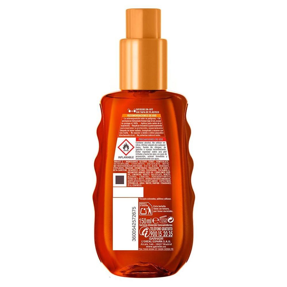 Garnier Delial Ideal Bronze Aceite Protector Spf50 150Ml