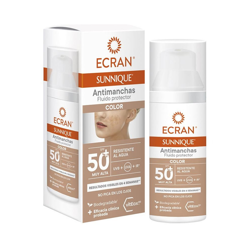 Ecran Sunnique Fluido Antimanchas Color Spf50+ 50Ml