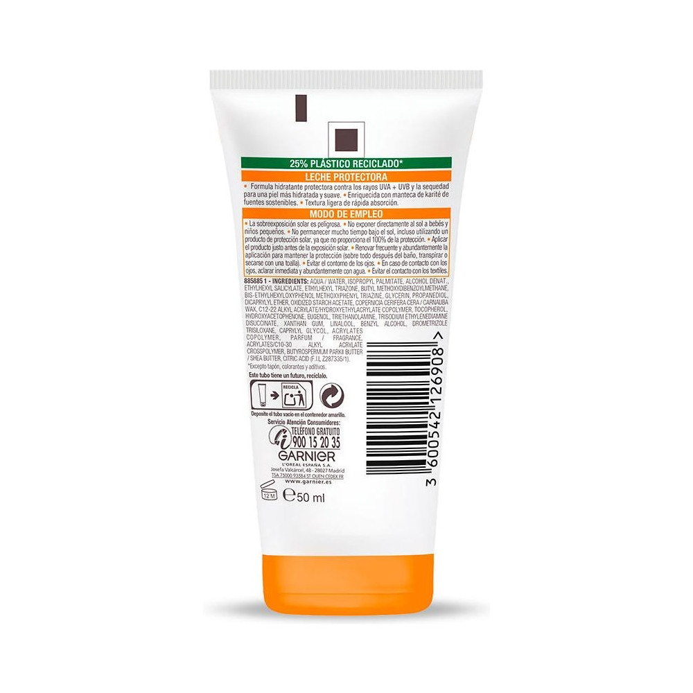 Garnier Delial Leche Protectora Viaje Spf50 50Ml