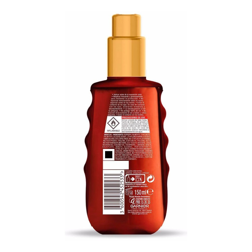 Garnier Delial Ideal Bronze Aceite Bronceador Spf30 150Ml