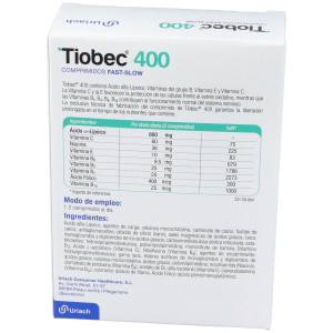 Tiobec 400, 40 Comprimidos