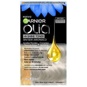 Olia Hi Shine Toner Coloración Semipermanente Neutralizador De Tonos 9.1 Rubio Ceniza 3 Pz