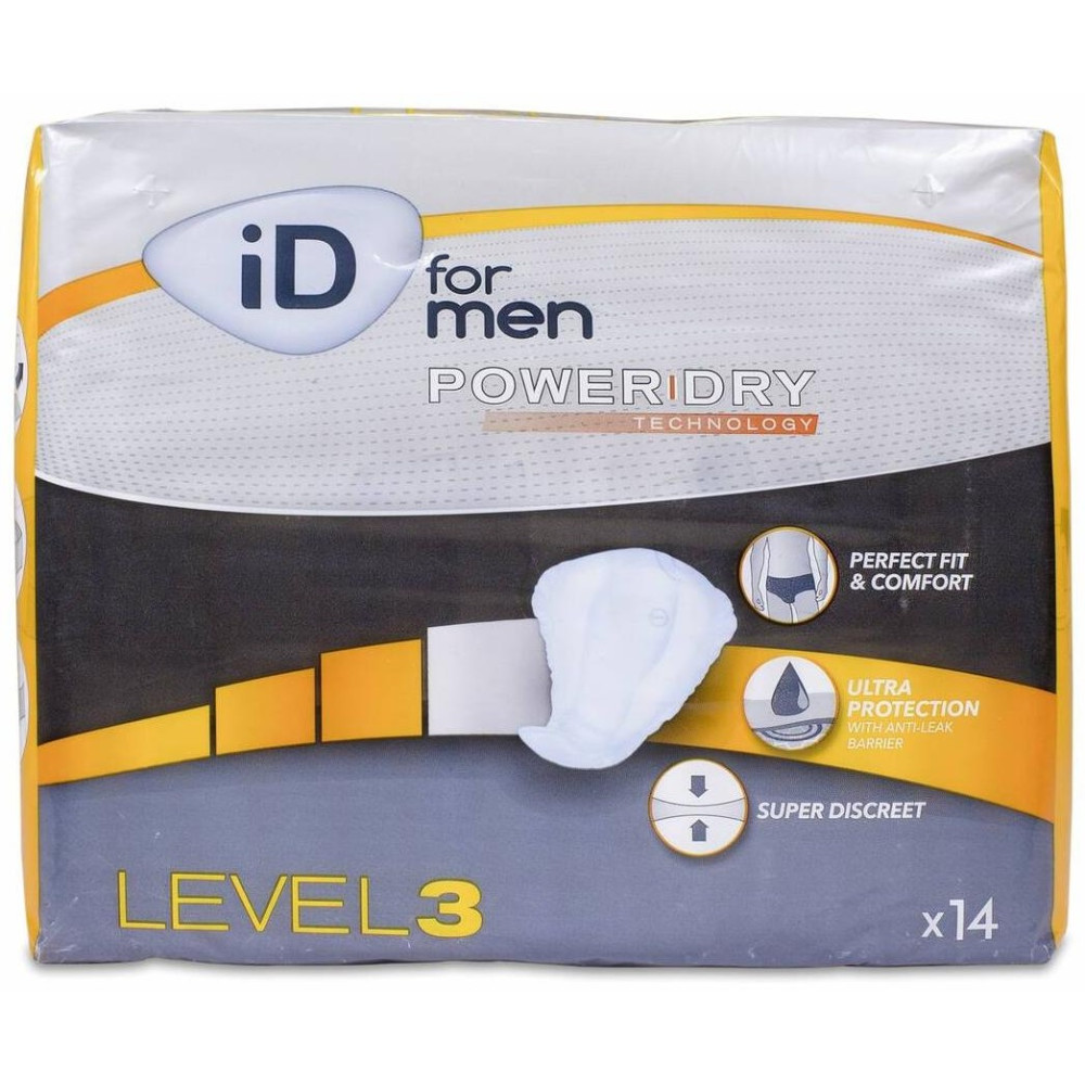 Id For Men Power Dry Incontinencia Ligera Level 3 14Uds