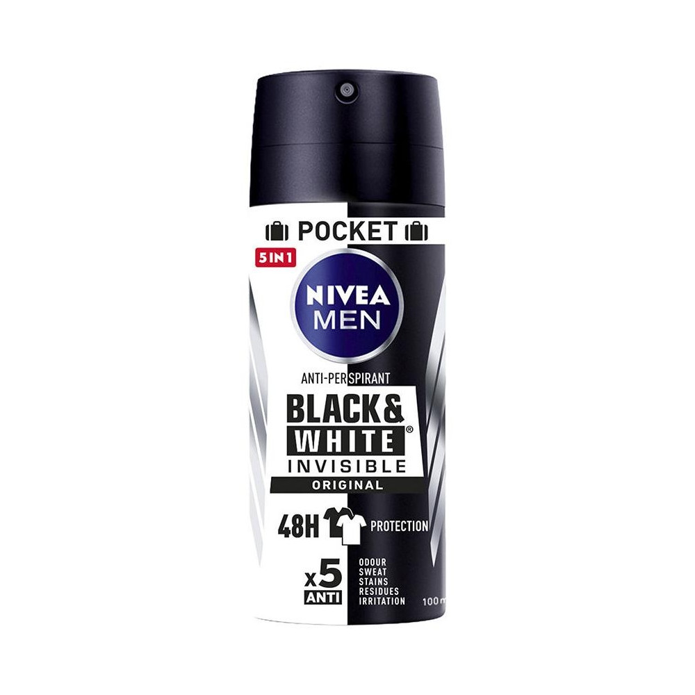 Men Black Y White Invisible Deo Vapo 100 Ml