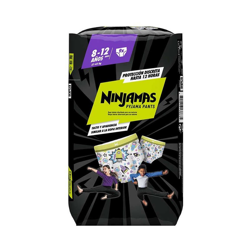 Dodot Ninjamas Pants 8-12 Años 27-43 Kg 9 U