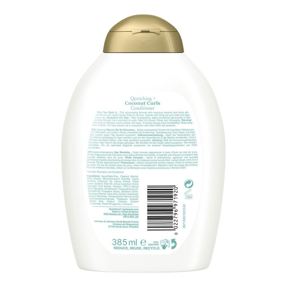 Ogx Quenching Coconut Curls Conditioner 385Ml