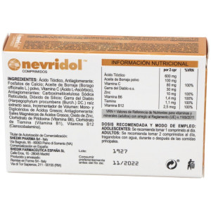 Shedir Nevridol Complemento Para El Sistema Nervioso En Comprimidos