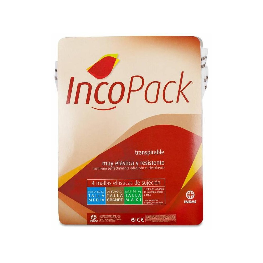 Indas Incopack Malla Elástica Talla Media 4Uds