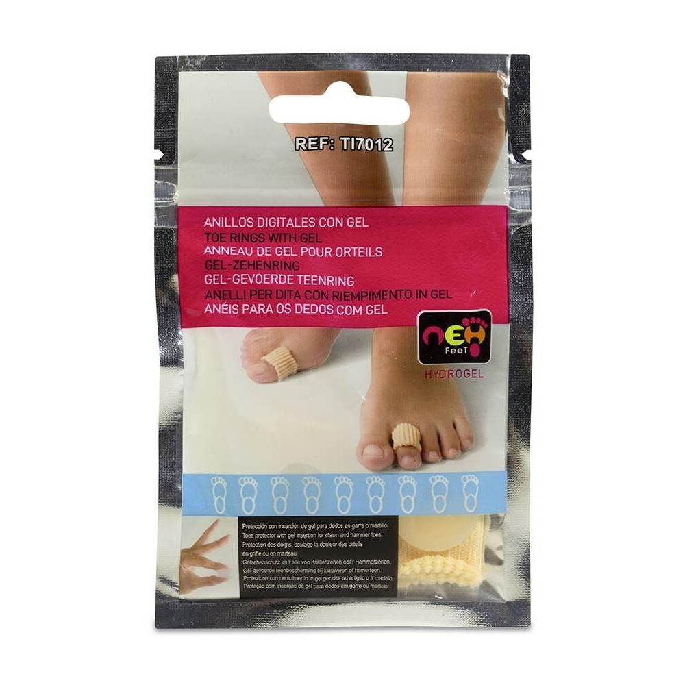 Neh Feet Anillo Digital Con Gel Talla Pequeña, 2 Uds