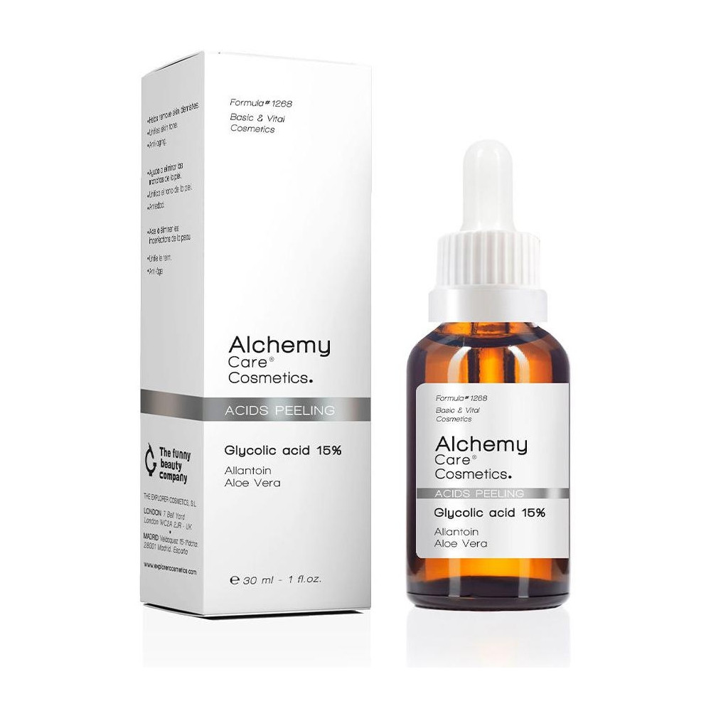 Acids Peeling Glycolic Acid 15%, Exfoliantes Alchemy Care Cosmetics - Perfumes Club