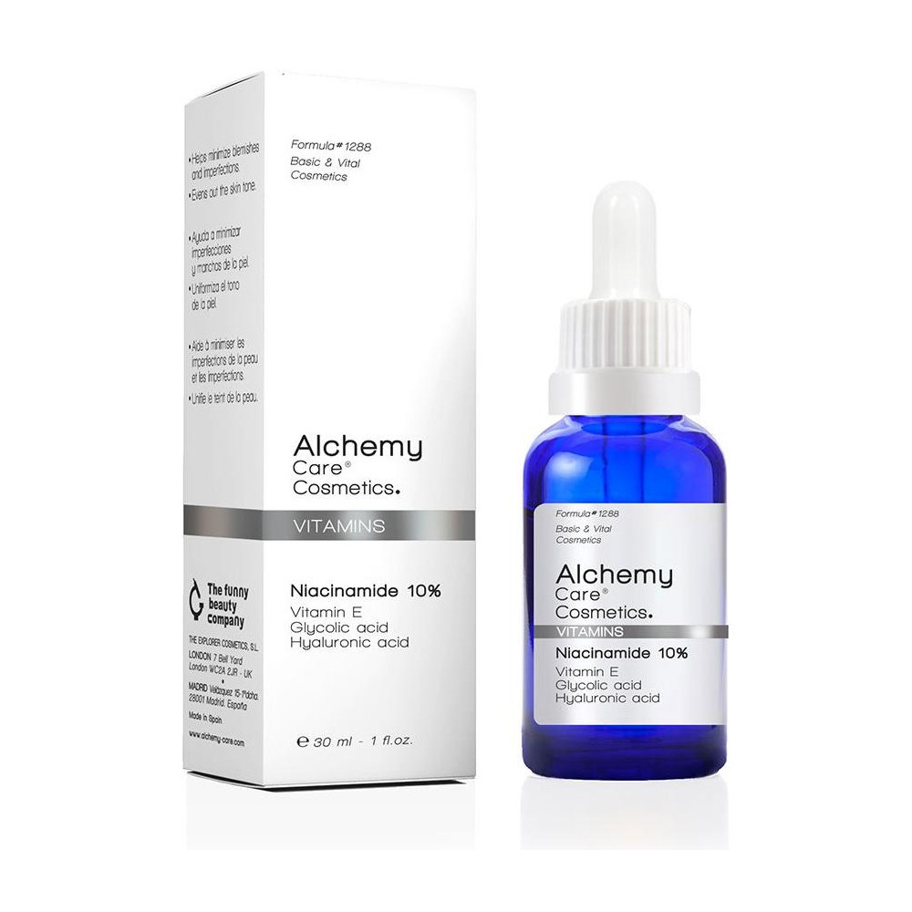 Vitamins Niacinamide 10%, Antiacné, Poros Y Puntos Negros Alchemy Care Cosmetics - Perfumes Club