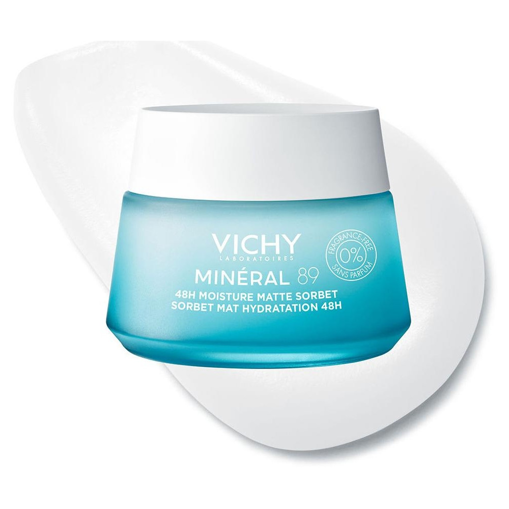 Minéral 89 Gel Sorbete Mate Hidratante 48H Con Ácido Hialurónico 50 Ml