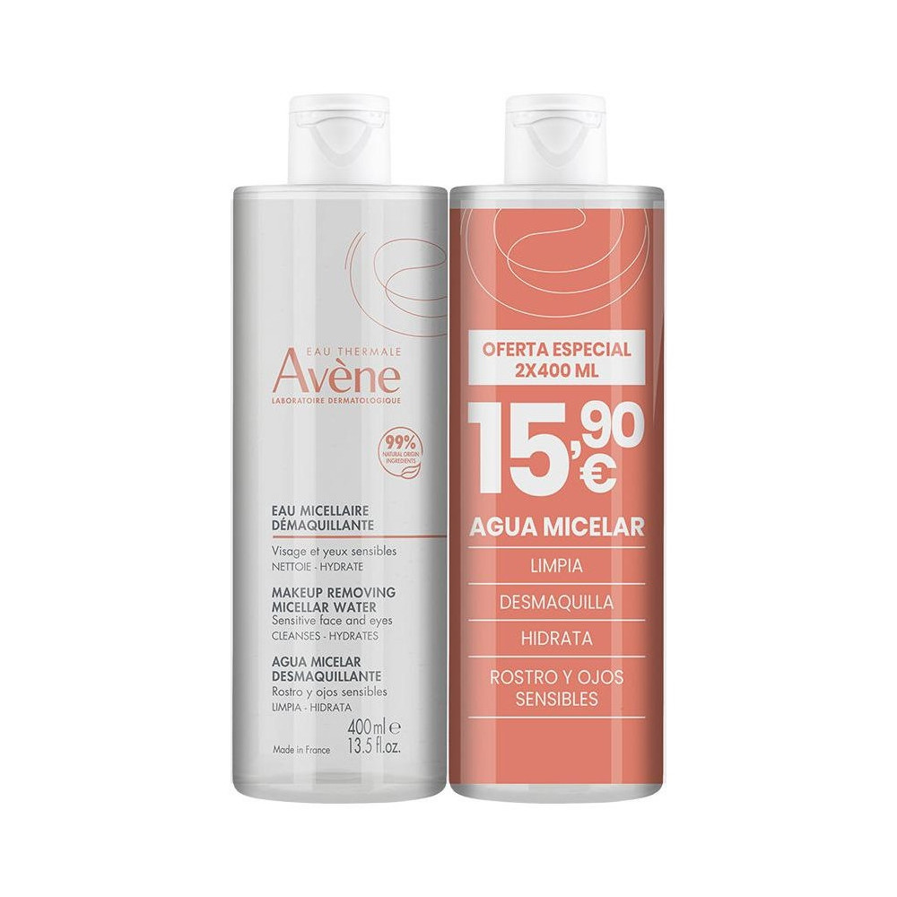 Agua Micelar Desmaquillante 'Pvp 15,90' Pack 2 X 400 Ml