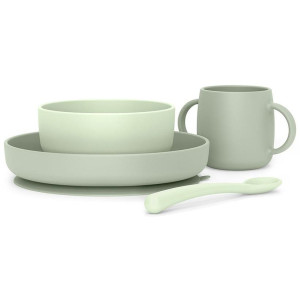 Suavinex Vajilla Silicona Soft Y Flexible Mint 4Uds