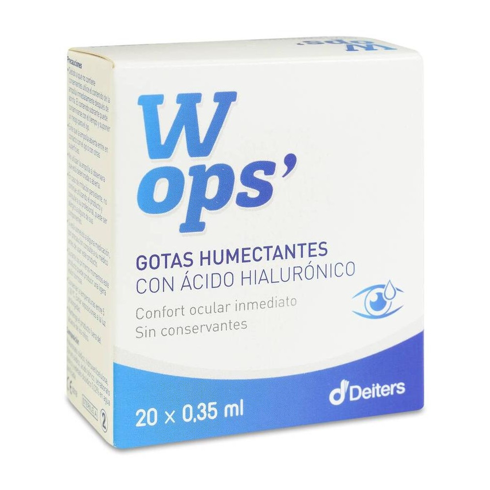 Wops Gotas Humectantes Ácido Hialurónico, 20 Monodosis