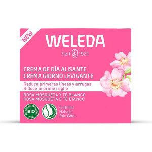 Smoothing Crema De Día Alisante De Rosa Mosqueta Y Té Blanco, Antiedad Y Antiarrugas Weleda - Perfumes Club