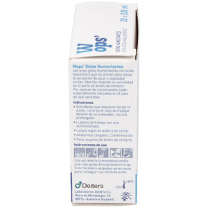 Wops Gotas Humectantes Ácido Hialurónico, 20 Monodosis