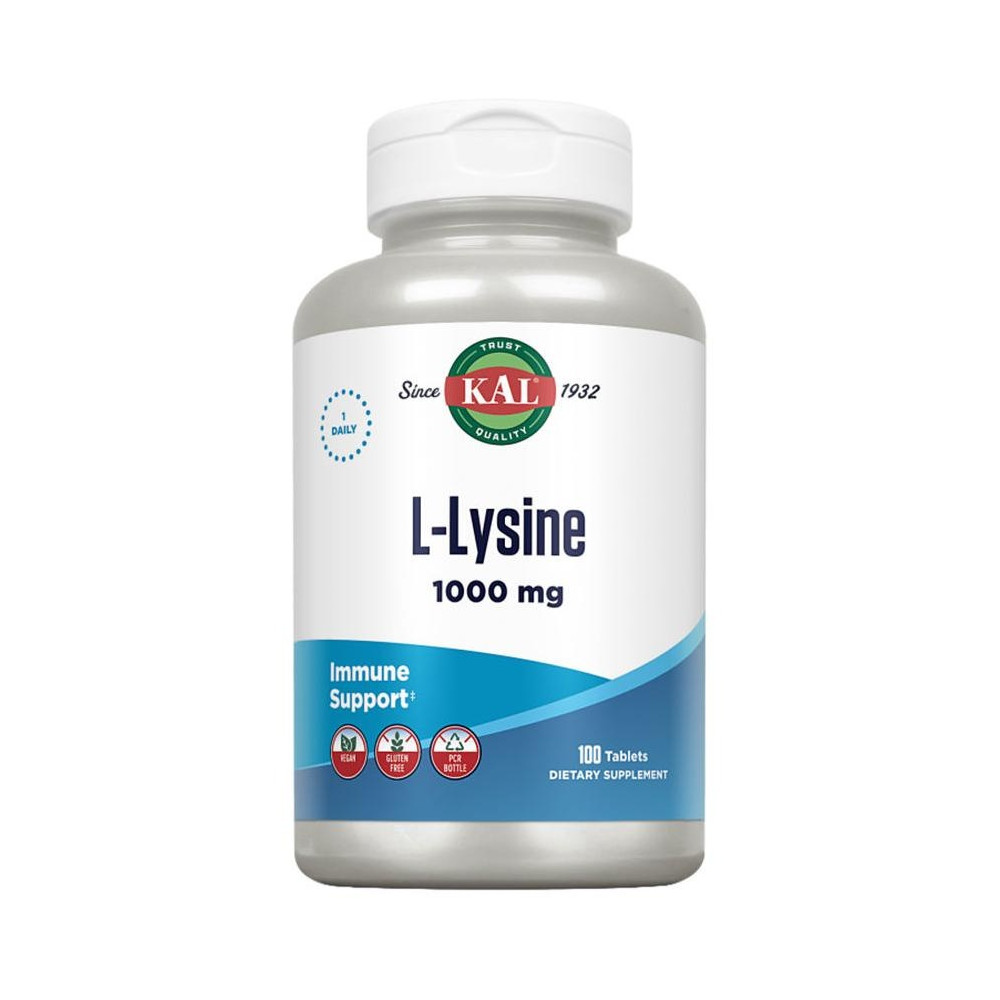 L-Lysine 1000Mg Comprimidos, Vitaminas Y Suplementos Kal - Perfumes Club