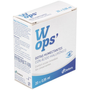 Wops Gotas Humectantes Ácido Hialurónico, 20 Monodosis