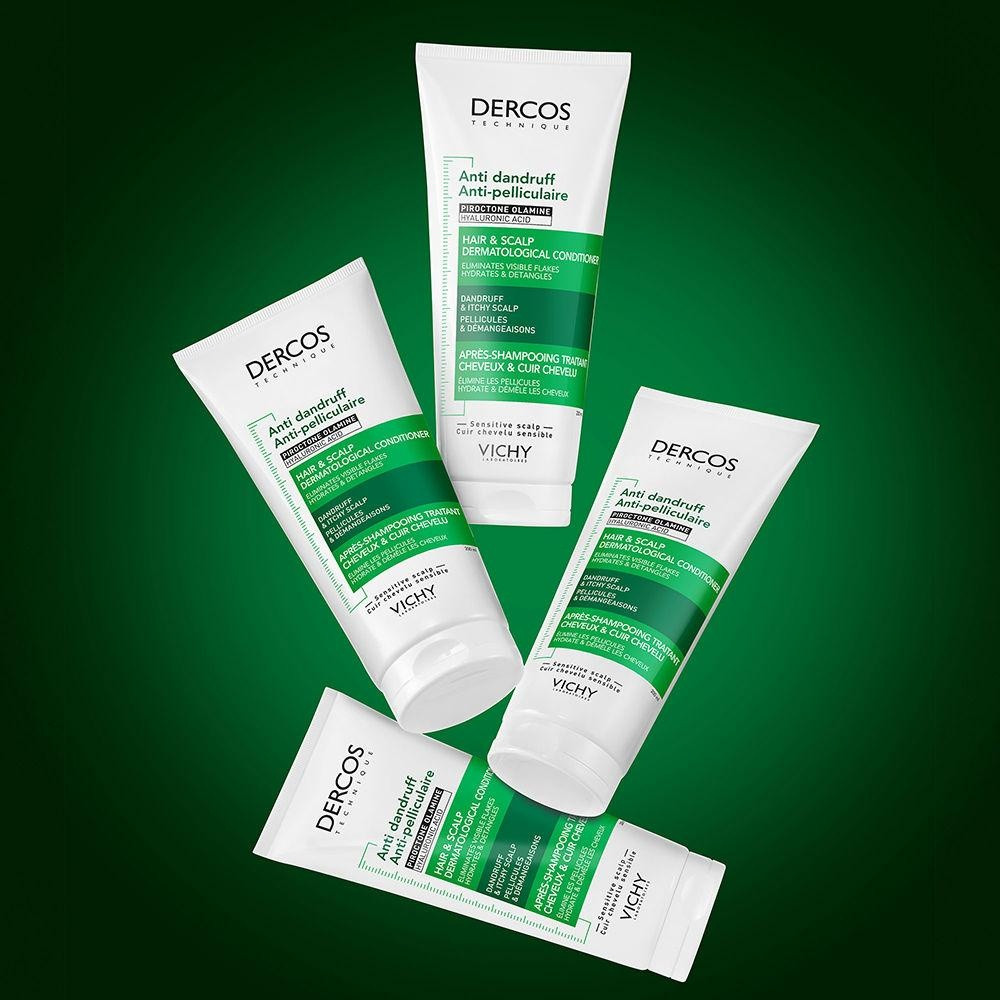 Dercos Acondicionador Anticaspa Hidratante Para Cuero Cabelludo Sensible 200 Ml