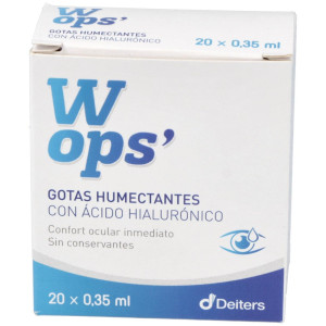 Wops Gotas Humectantes Ácido Hialurónico, 20 Monodosis