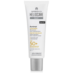 Heliocare 360° Acnimat Protector Solar Sistema Antiimperfecciones Y Matificante Spf50+ 50 Ml