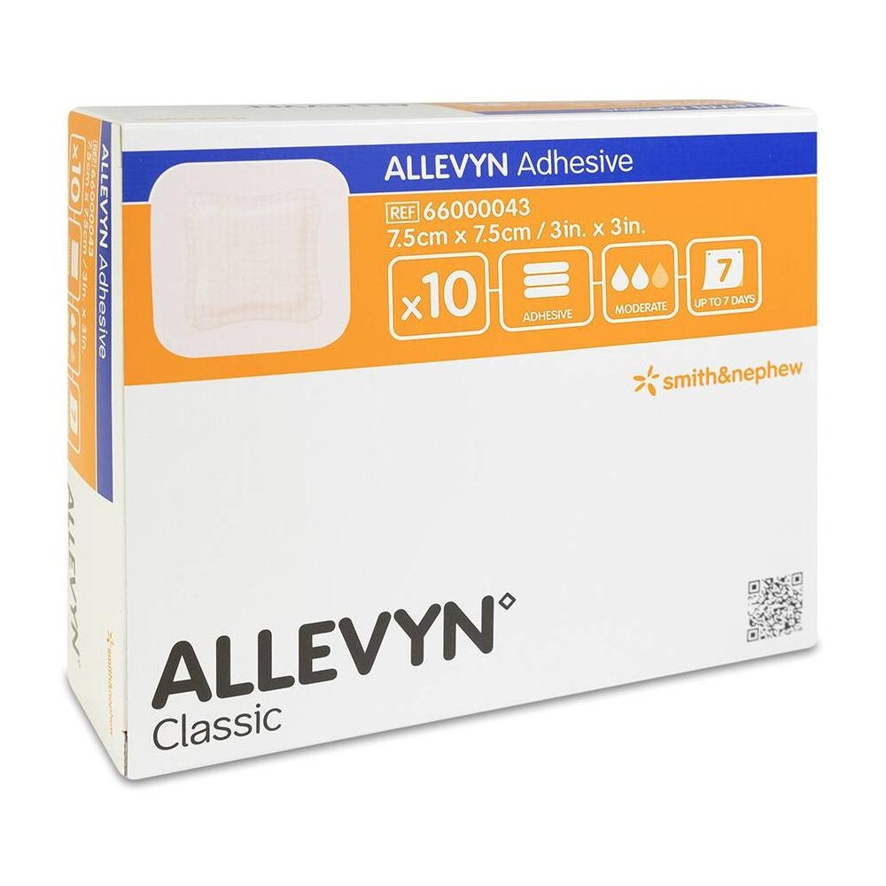 Smith Y Nephew Allevyn Adhesivo, 7,5 X 7,5 10 Unidades