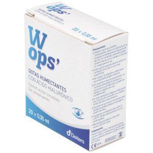 Wops Gotas Humectantes Ácido Hialurónico, 20 Monodosis