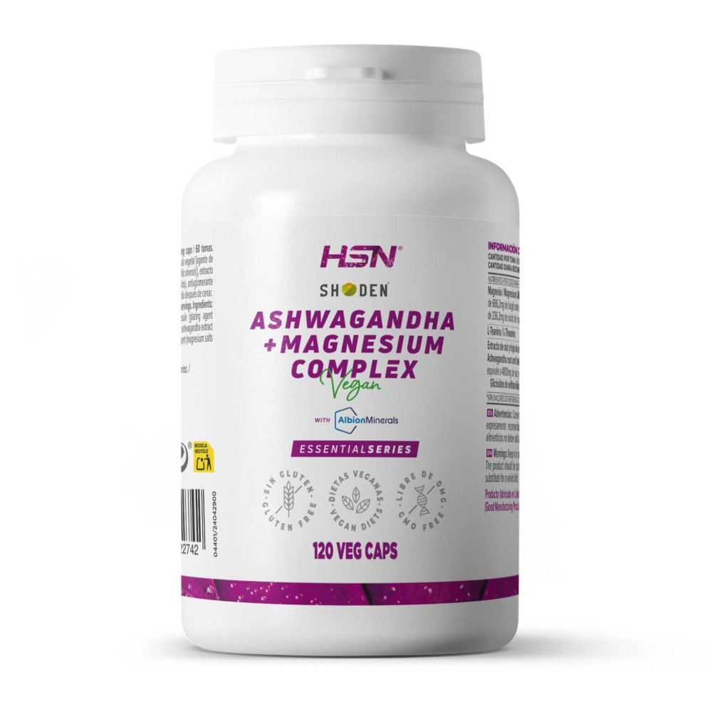 HSN Magnesio + Ashwagandha 120 Caps