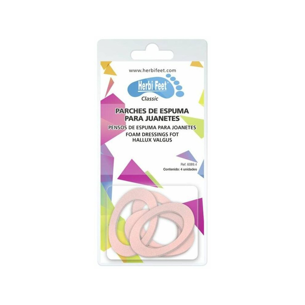 Herbi Feet Parches Espuma Juanetes 6089.4, 4 Unidades